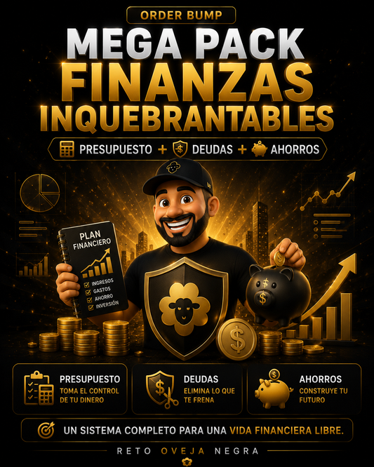 🛡️ Mega Pack Finanzas Inquebrantables: Presupuesto + Deudas + Ahorros💰