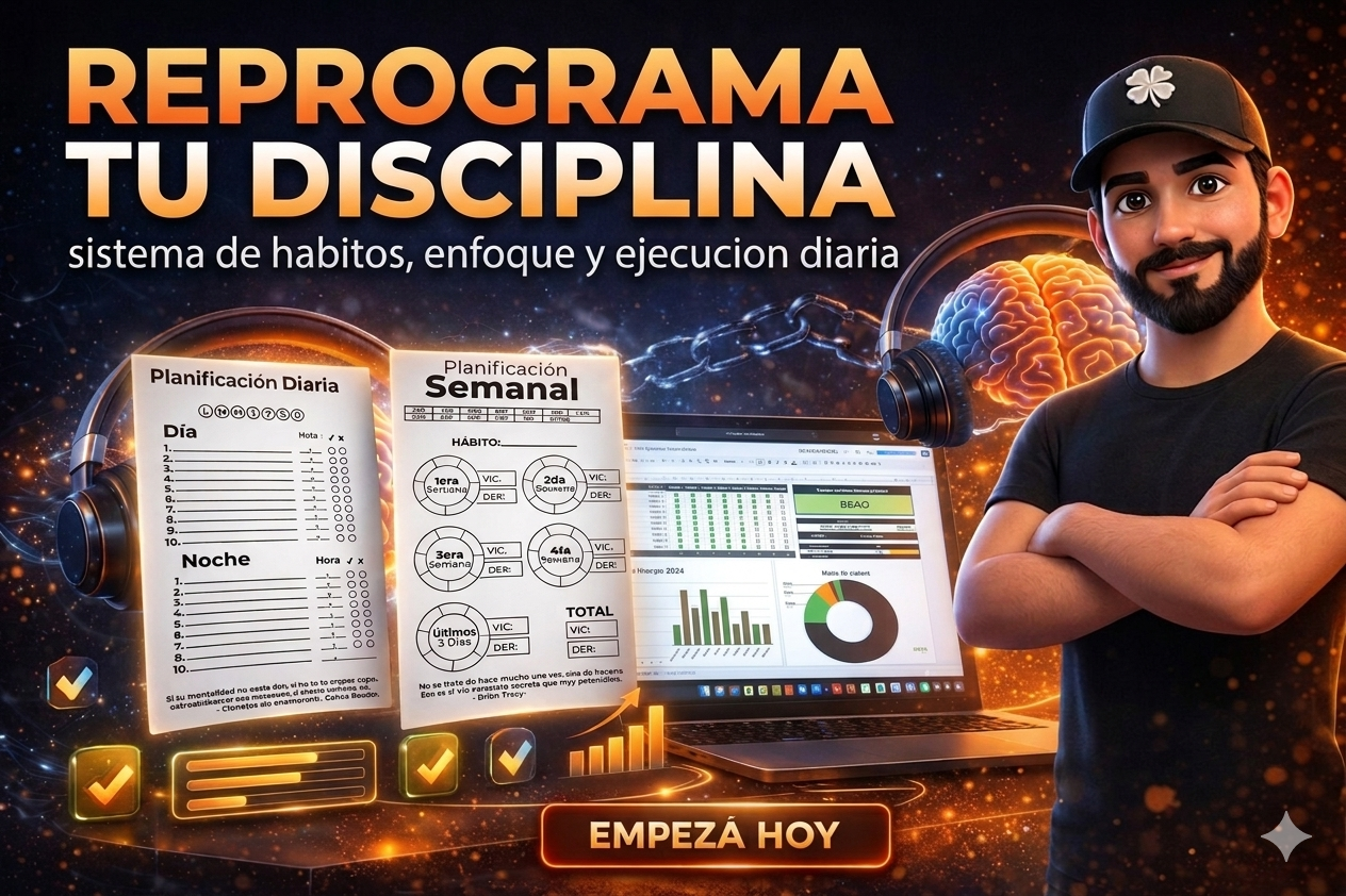 📚💪 REPROGRAMA TU DISCIPLINA: Pack Hábitos + Trackers de Lectura y Fitness 🔥